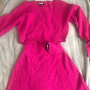 Express sweater and matching skirt